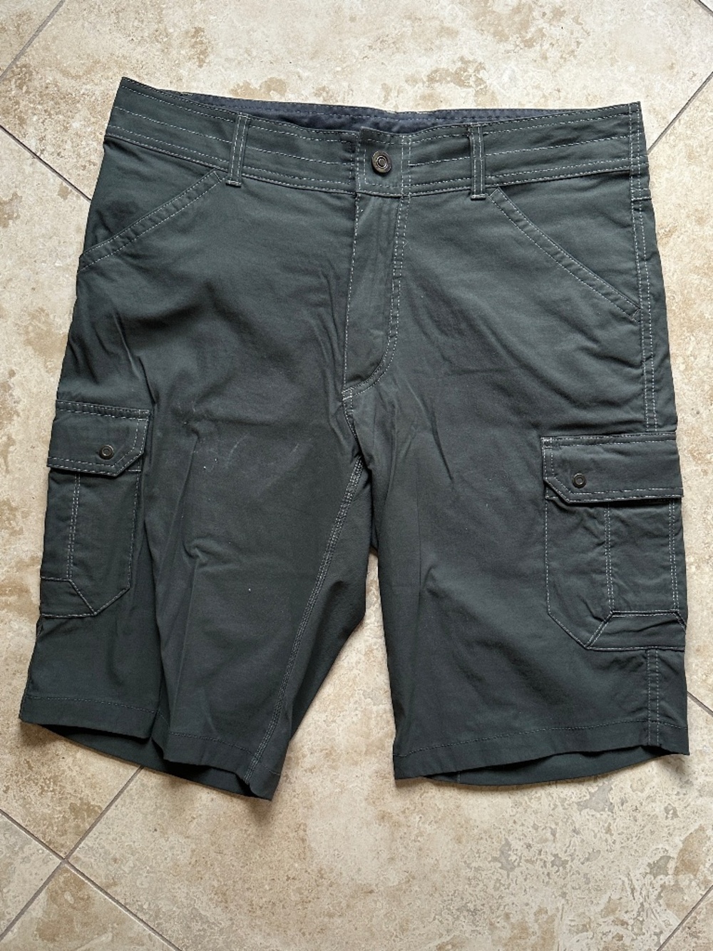 KUHL | Men's Renegade Cargo Short in Dark Olive Green, Size 34